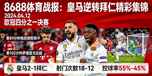 8688体育战报：皇马逆转拜仁精彩集锦